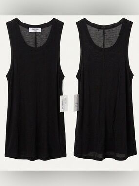 Double Zero Black Lightweight Sleeveless Tank - NWT Size Small